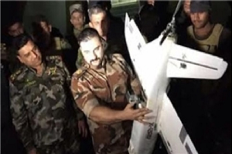 سقوط یک پهپاد جاسوسی داعش در شرق الرمادی