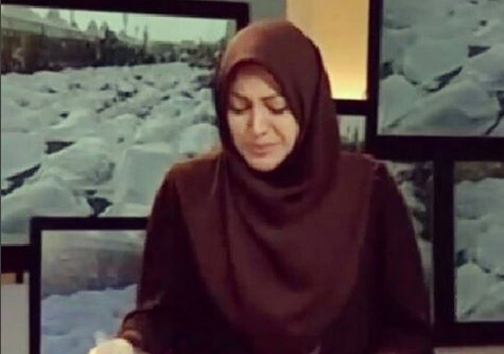 عکس العمل یک مجری به گریه همسرش+عکس 