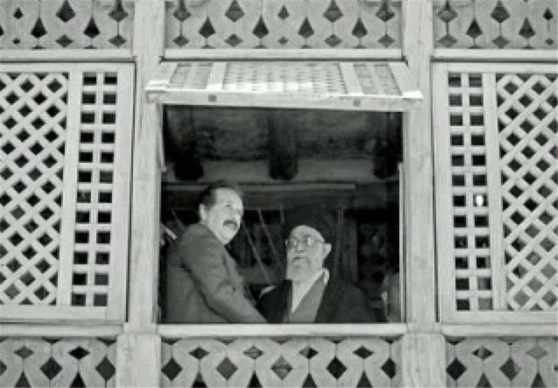 تصویر بازدید رهبر انقلاب از پشت صحنه فیلم محمد(ص)
