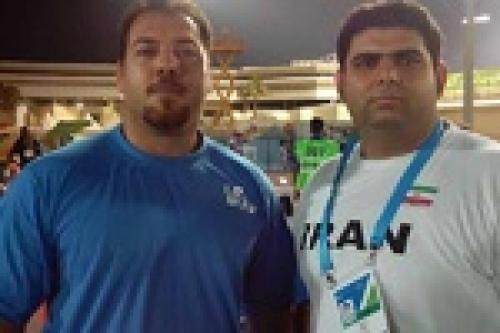 Farajzadeh snatches gold of shot put 