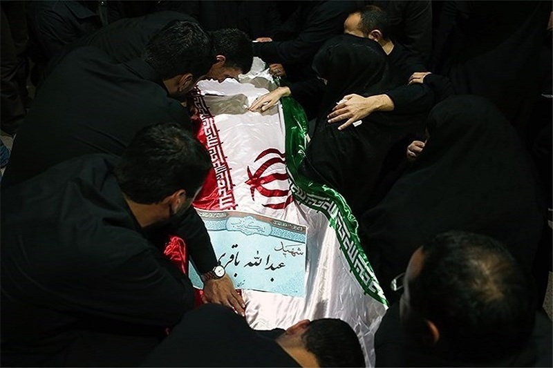مراسم تشییع پیکر شهید عبدالله باقری برگزار شد + عکس