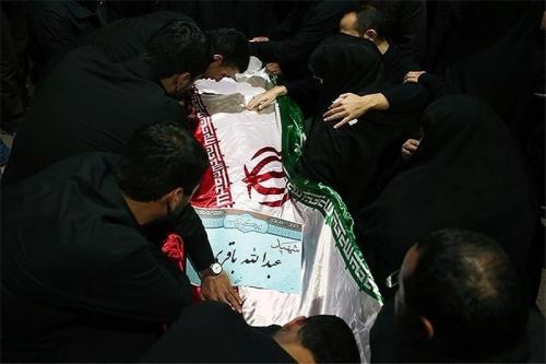 مراسم تشییع پیکر شهید عبدالله باقری برگزار شد + عکس