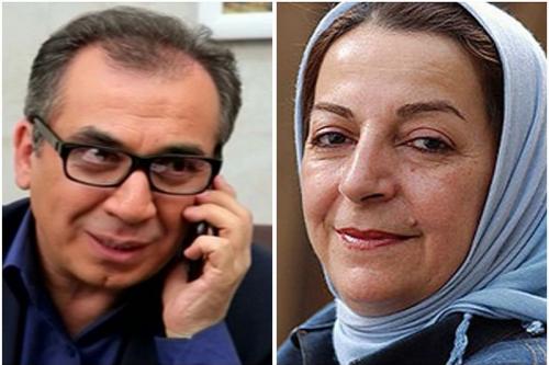 مرضیه برومند،کارگردان و سیامک انصاری بازیگر سریال نوروزی