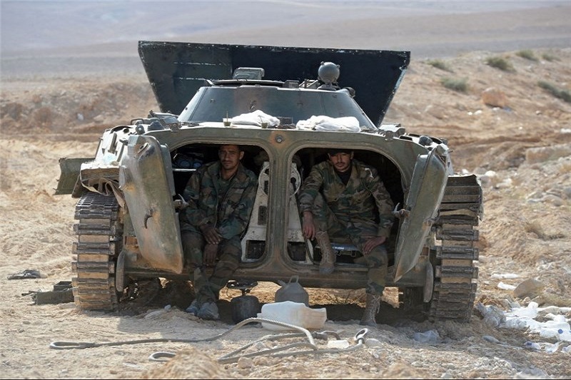 عکس:نبرد ارتش سوریه با داعش در پالمیرا
