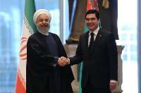 President Rouhai officially welcomes his Turkmen counterpart 