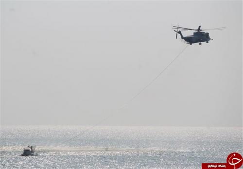 "بالگرد مین روب RH"/"شبیه‌ساز خروج غواص از زیردریایی غدیر" + تصاویر 