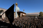 Gathering of Arbaeen mourners in Shah Cheragh 
