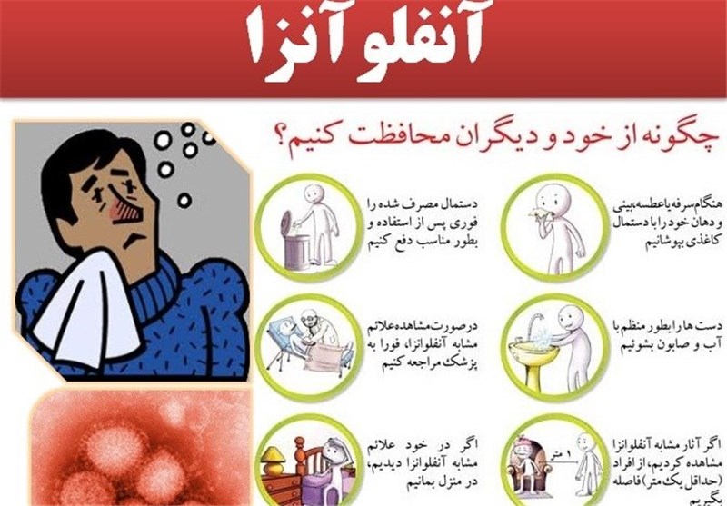 واکسن آنفلوانزا موجود ولی بدون بیمه + ۸ توصیه اینفوگرافی 