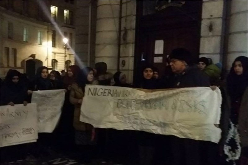 عکس:تجمع مردم لندن در اعتراض به کشتار مسلمانان نیجریه +تصاویر