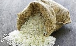 تخلیه بار برنج آمریکایی در بندر چابهار