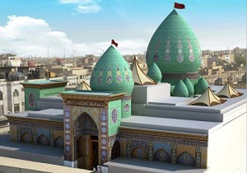 ساخت خیمه‌گاه حسینی با کاشی‌های ایرانی