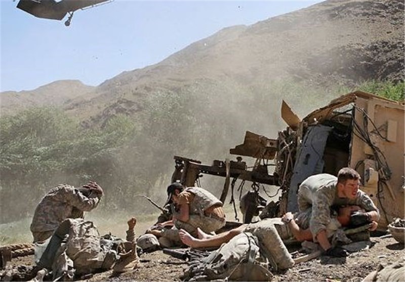 سقوط ۲ بالگرد کشته شدن ۱۶ سرباز و محاصره ۱۲ نظامی آمریکایی در ولایت هلمند 