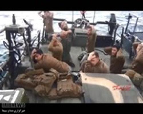 Fresh pictures of US sailors by IRIB 
