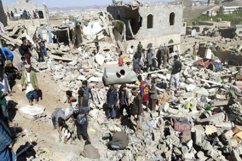 بمباران گسترده استان‌های «تعز» و «عمران» یمن
