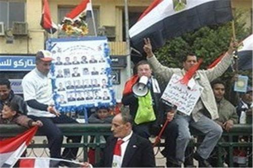  تجمع مردم مصر در میدان التحریر به مناسبت سالروز انقلاب