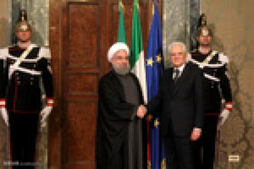 Italian president welcomes Rouhani in Rome 