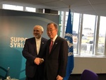 Zarif, UN chief meet in London 