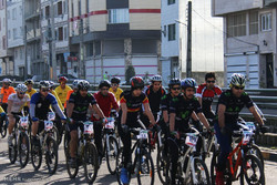 Cycling competition in Lahijan 