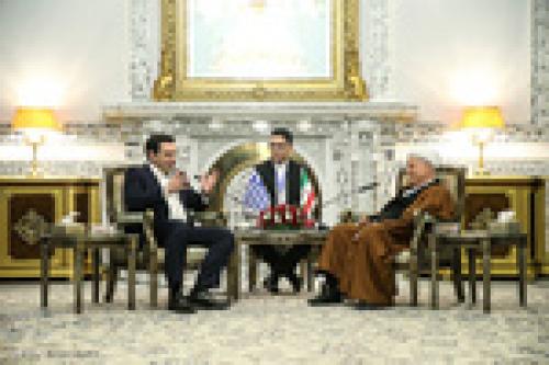Greek PM meets with Hashemi Rafsanjani 