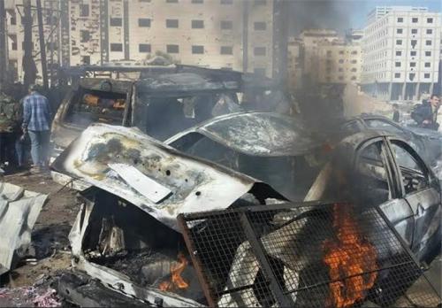 انفجار خودروی بمب‌گذاری‌شده در شمال دمشق/ آغاز عملیات ارتش سوریه در "مهین" 