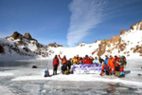 Climbing Mount Sabalan in winter 