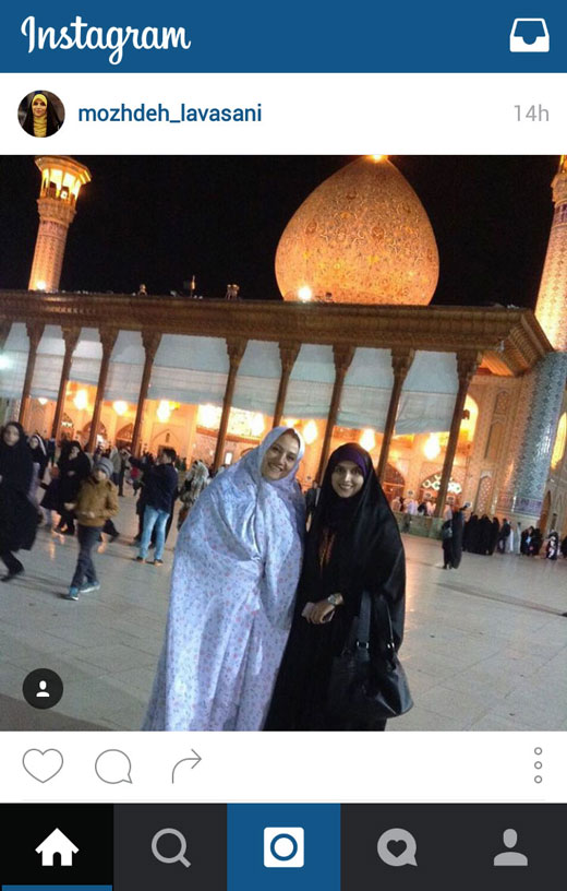 حضور مجری تلویزیون در کاظمین +عکس