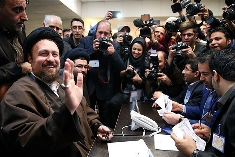 حجتالاسلام سیدحسن خمینی رای خود را به صندوق انداخت