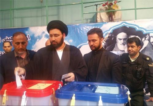 حجت‌الاسلام سیدعلی خمینی در انتخابات شرکت کرد