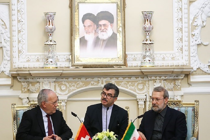  رئیس‌جمهور سوئیس با لاریجانی دیدار کرد