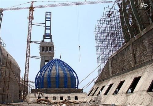 عکس/ ساخت بزرگترین مسجد ایران در بندرعباس 