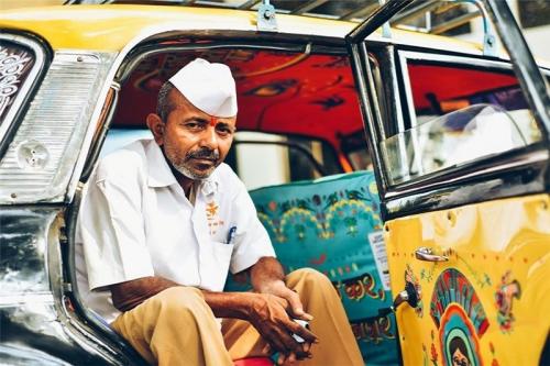 عکس:تاکسی‌های رنگارنگ در هند 