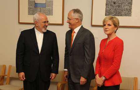 Zarif, Australia PM meeting 