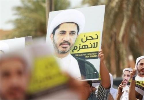 تظاهرات بحرینها در اعتراض به محاکمه شیخ علی سلمان/تعویق جلسه دادگاه به ۱۱آوریل 