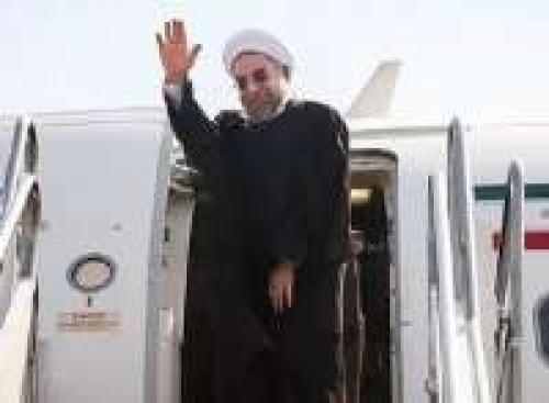 President Rouhani arrives in Ankara 