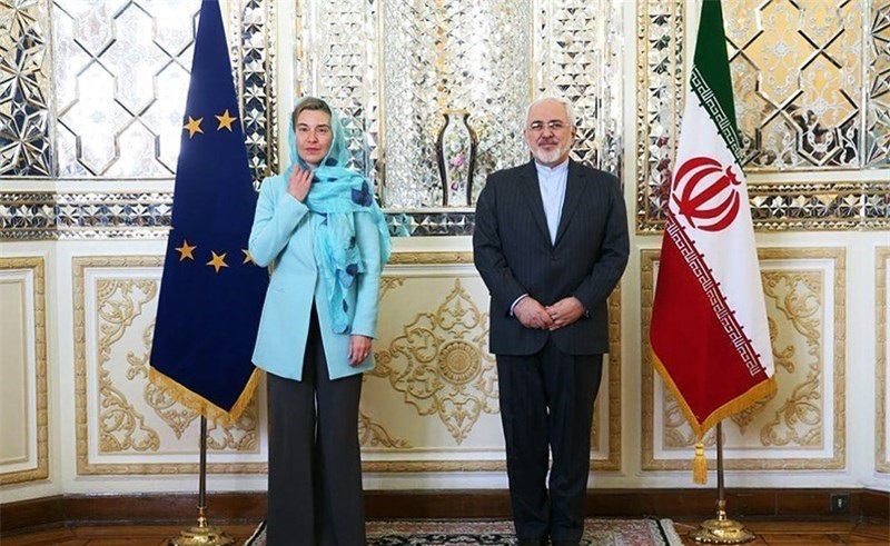  ظریف و موگرینی در تهران دیدار کردند