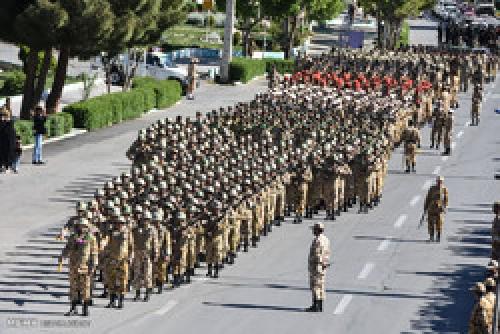 Iran Army Day parade in Shahreza 