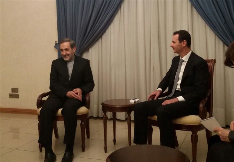  بشار اسد:از مقام معظم رهبری و دولت ایران برای حمایت‌ها سپاسگزارم/ولایتی: از تمام ظرفیت‌ها برای مبارزه با تروریست‌ها استفاده می‌کنیم