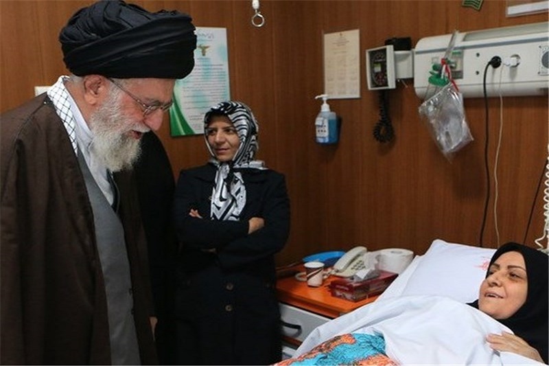 رهبرمعظم انقلاب درگذشت همسر شهید بابایی را تسلیت گفتند