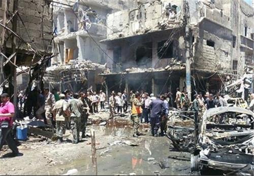 ۸ شهید در دو انفجار تروریستی در زینبیه دمشق+ تصاویر