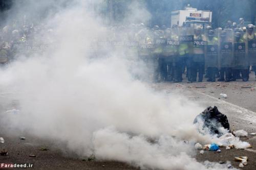 عکس:شورش مردم گرسنه در ونزوئلا 