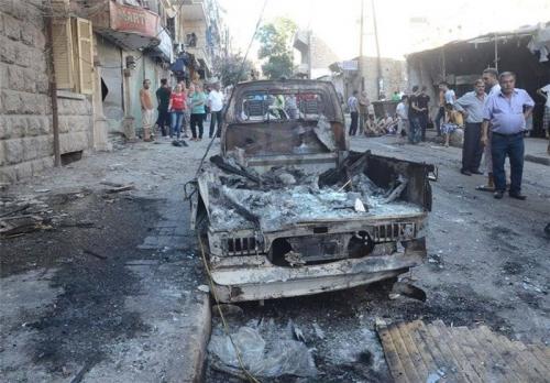  ادامه حملات خمپاره‌ای تروریست‌ها به حلب و شهادت ۸ غیرنظامی+ تصاویر 