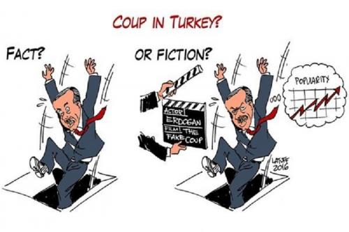  کاریکاتور:کودتای ترکیه؛ واقعی یا نمایشی!