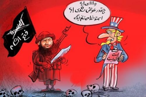 کاریکاتور:تغییر نام «جبهه النصره» بازی با کلمات است