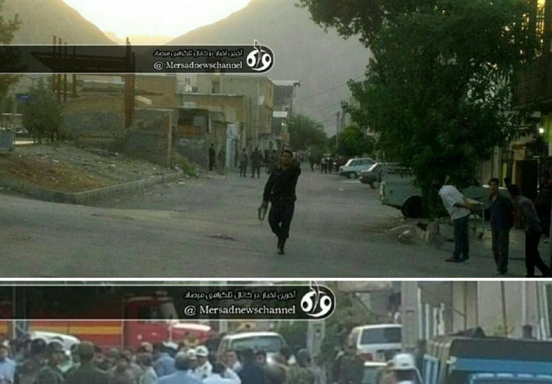 صحنه درگیری سربازان گمنام امام زمان(عج) با تروریستهای تکفیری در کرمانشاه