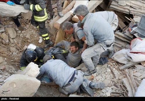  تلفات زلزله ایتالیا به بیش از ۲۴۷ نفر رسید 