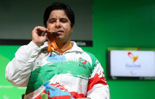 (تصاویر) رکوردشکنی مجید فرزین در پارالمپیک 