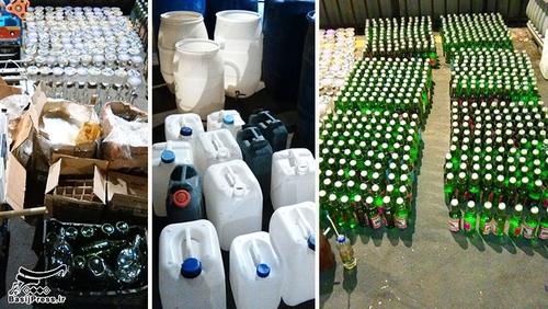 کشف 6 هزار لیتر مشروبات الکلی توسط سپاه تهران (+عکس) 