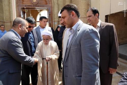 تصاویر: آیت الله جنتی در مسجد کوفه 