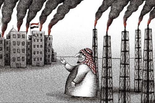 کاریکاتور:ببار نشستن میوه تلخ دلارهای نفتی عربستان در یمن!