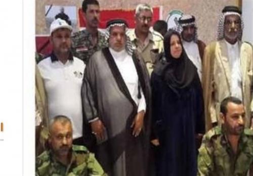  خشم رسانه‌های سعودی از زن شجاع عراقی به‌دلیل کشتن چند داعشی+ تصویر 
